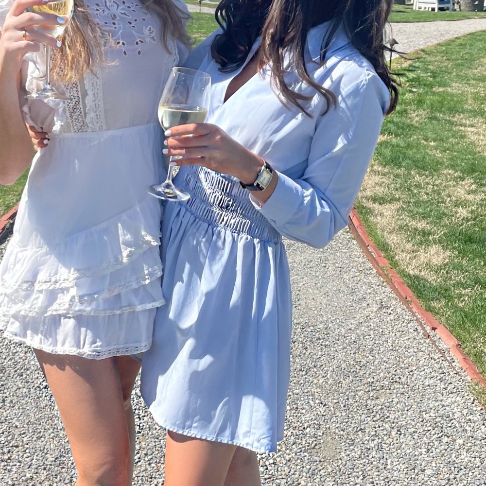 Blue smock dress
